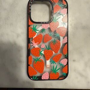 Casetify Strawberry Design Phone Case - Red and Pink